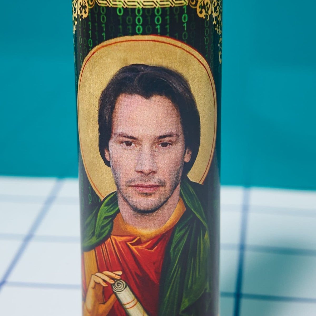 Keanu Reeves Pillar Candle Bobbyk - Candle - Celebrity -