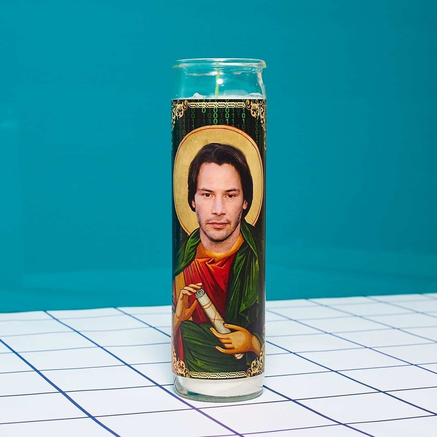 Keanu Reeves Pillar Candle Bobbyk - Candle - Celebrity -