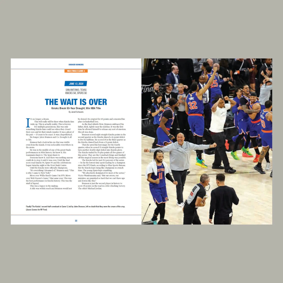 Knicker Bonkers: the New York Knicks’ Wild Nba Championship
