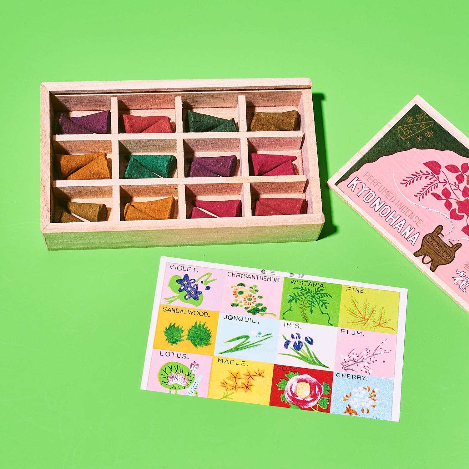 Kyoto Flowers Incense Cones 24 Pieces Japanese Incense at Friends NYC