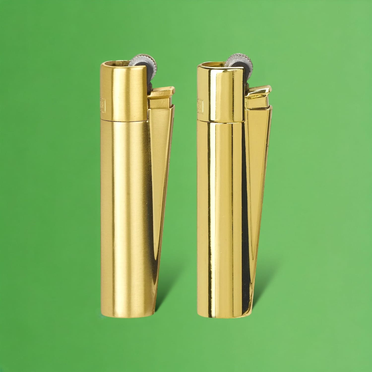 Classic Large Clipper - Metallic Gold Clipper Lighter -