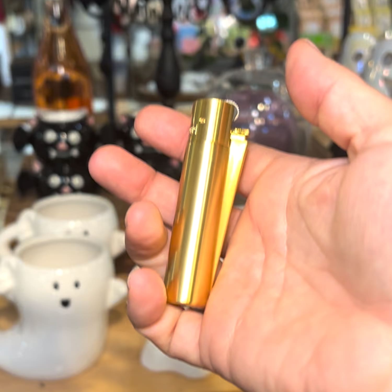 Large Clipper Lighter - Metallic Gold Clipper Lighter - Gold