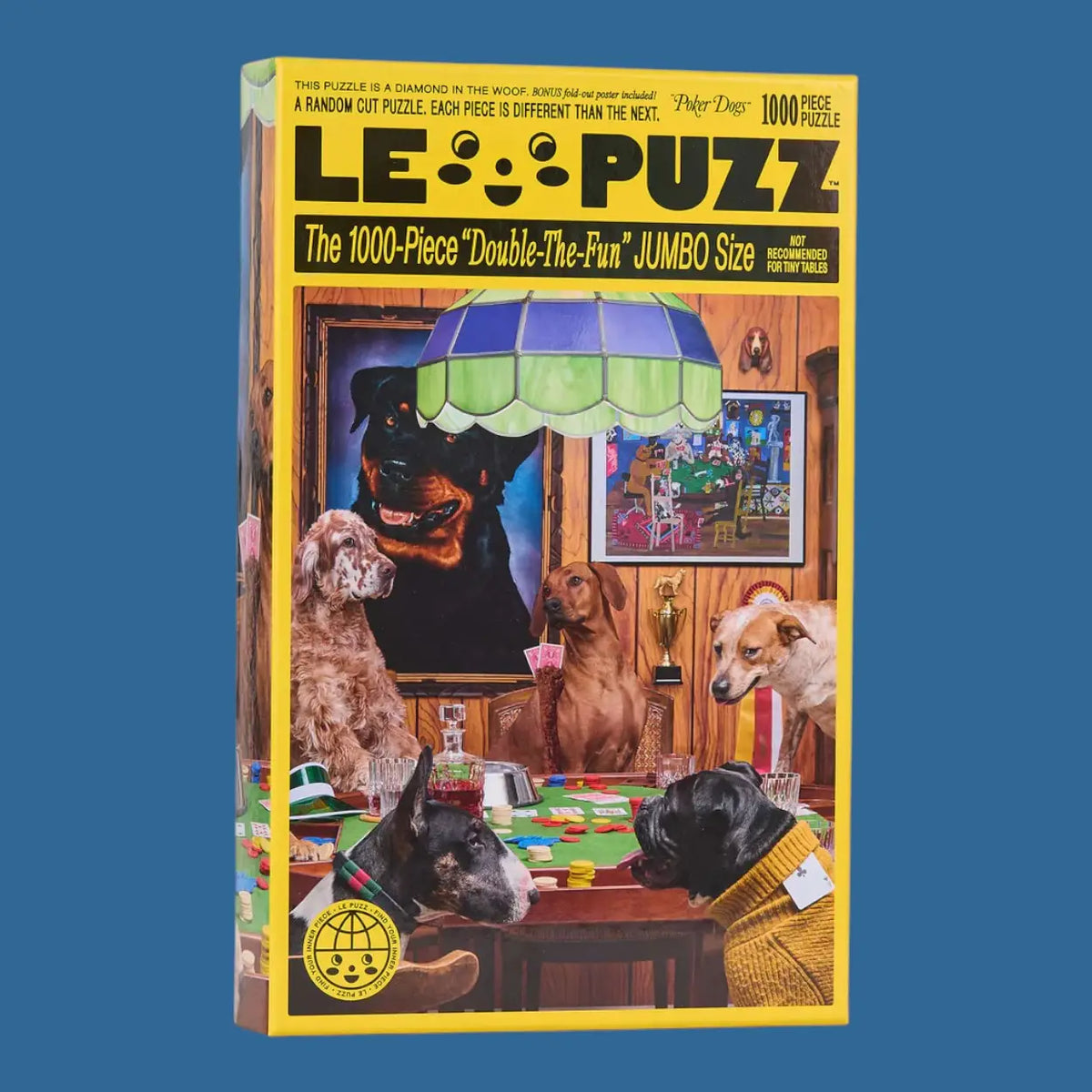 Le Puzz 1000 Piece Puzzle - Poker Dogs - Friends Nyc
