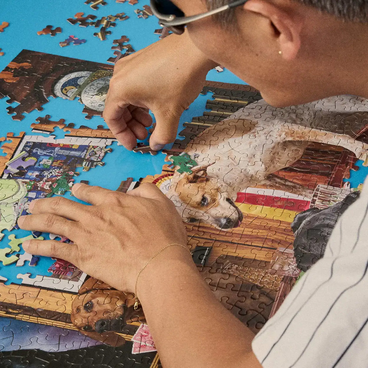 Le Puzz 1000 Piece Puzzle - Poker Dogs - Friends Nyc