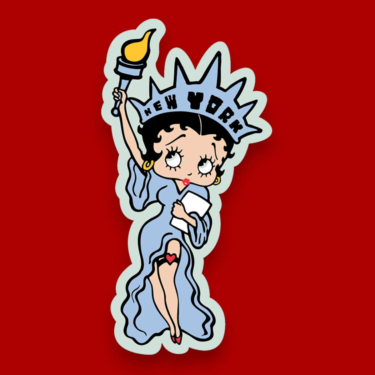 Liberty Boop Sticker | Friends Nyc Brooklyn Ny