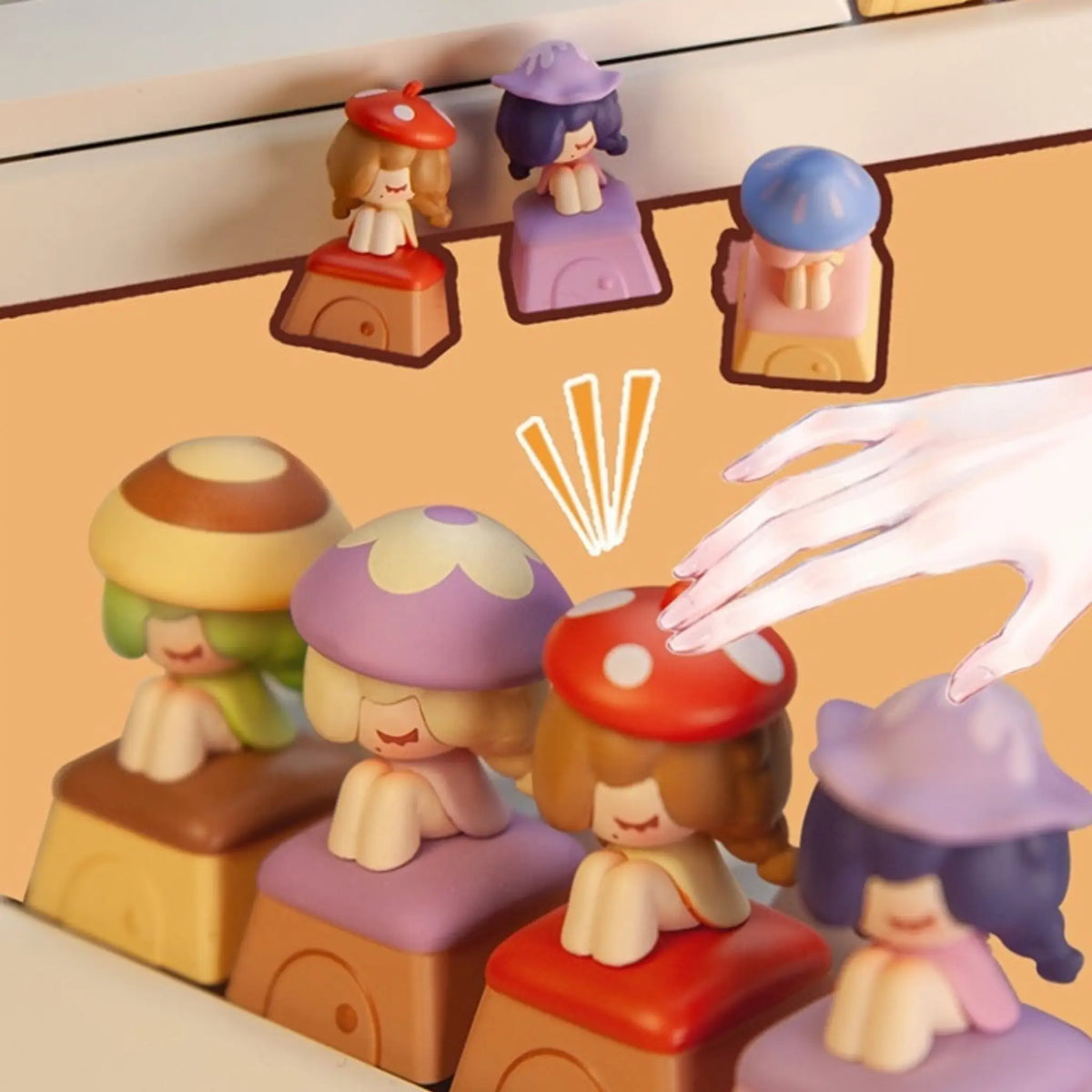 Little Mushroom Girl & Keycap Series Blind Box 21601