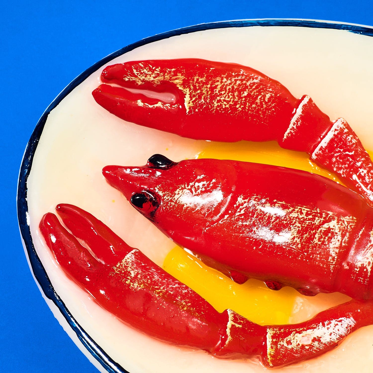 Lobster Plate Candle Candle - Fake Food - Hand Made