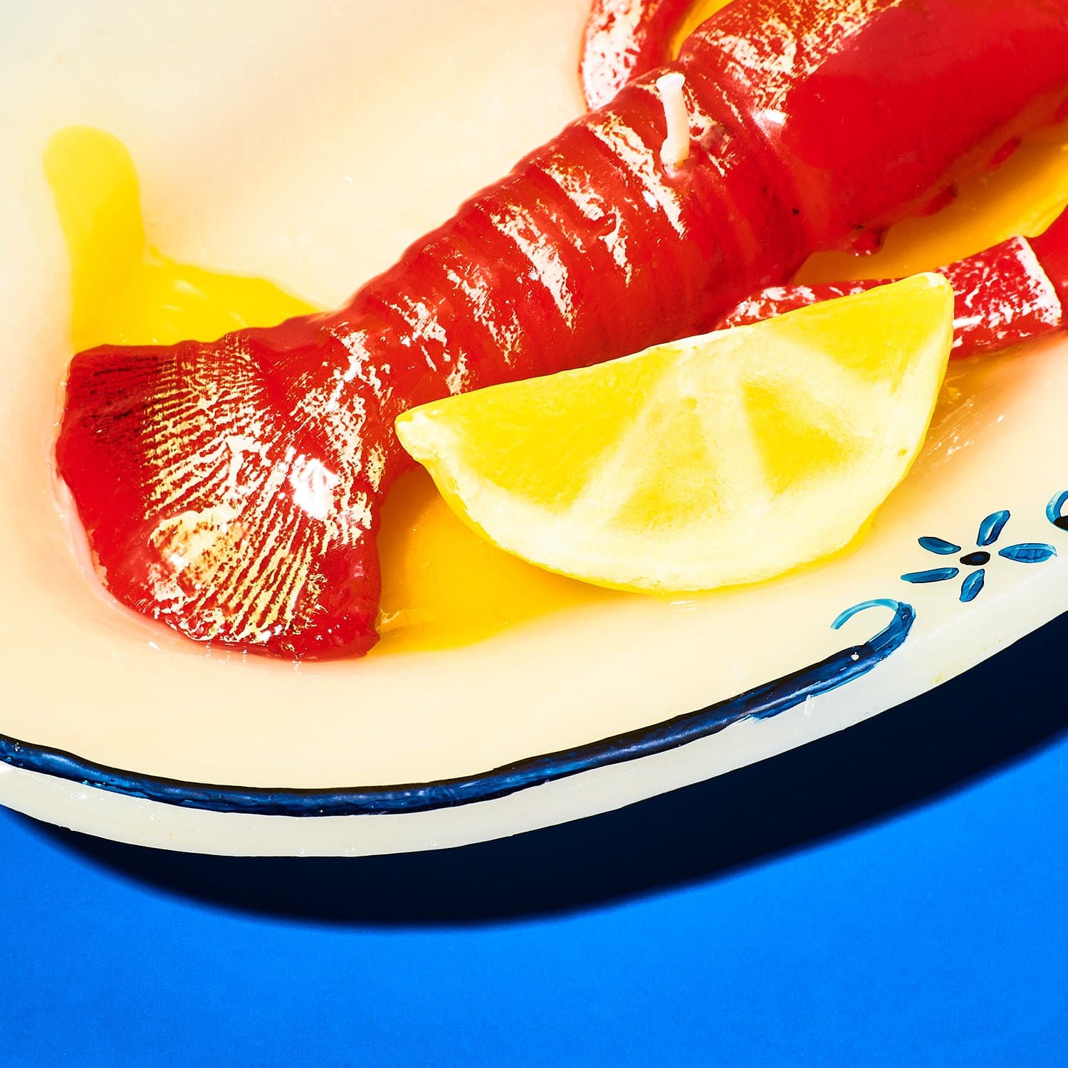Lobster Plate Candle Candle - Fake Food - Hand Made