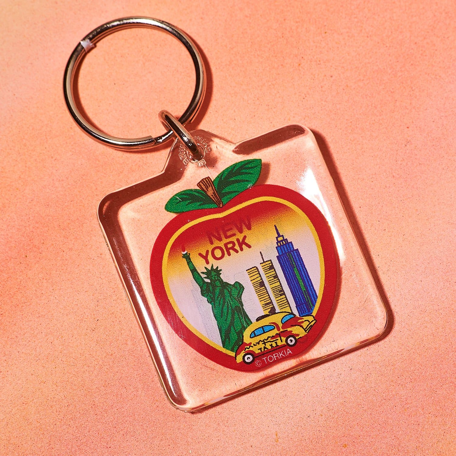 Lucite Apple Taxi Keychain 50003 Gift - I3ny - Novelty - Nyc