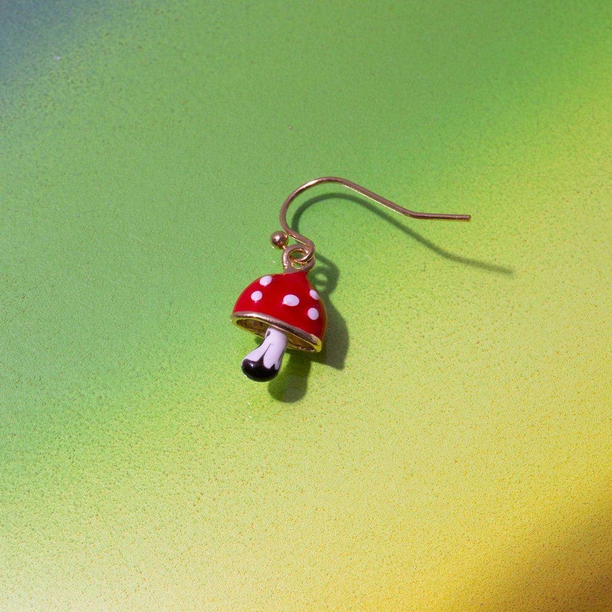 Magic Toadstool Mushroom Earrings 60s - Earrings -