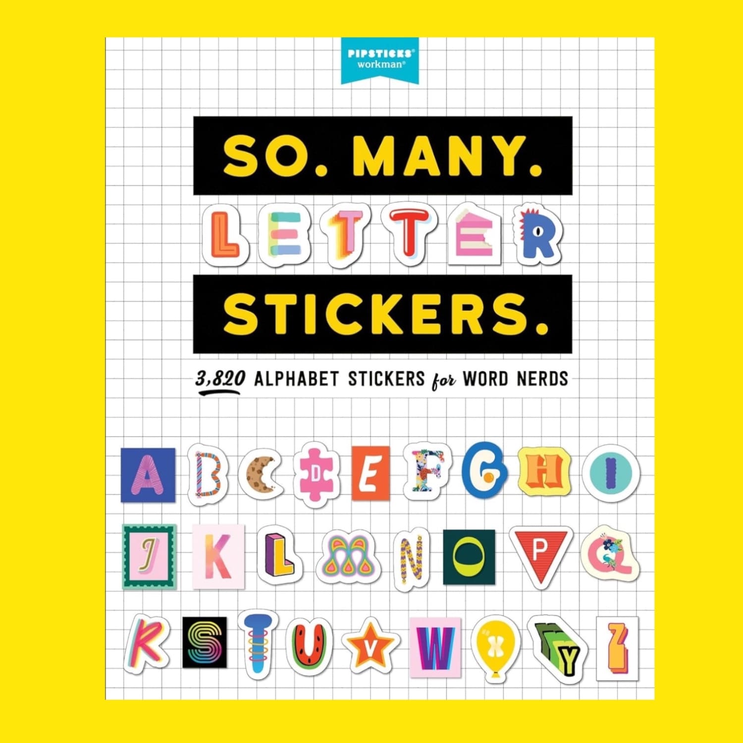 So Many Letter Stickers Book Decorative Sticker Novelty
