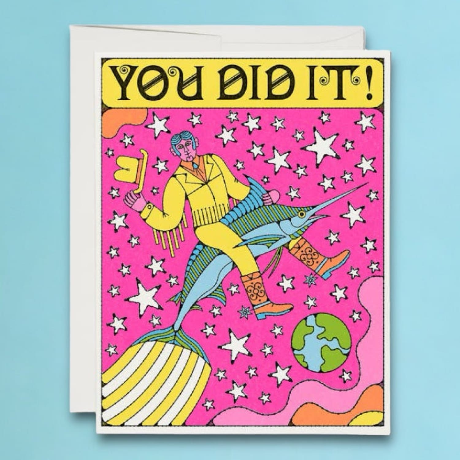 Marlin Rodeo Congratulations Greeting Card A2 - Blank