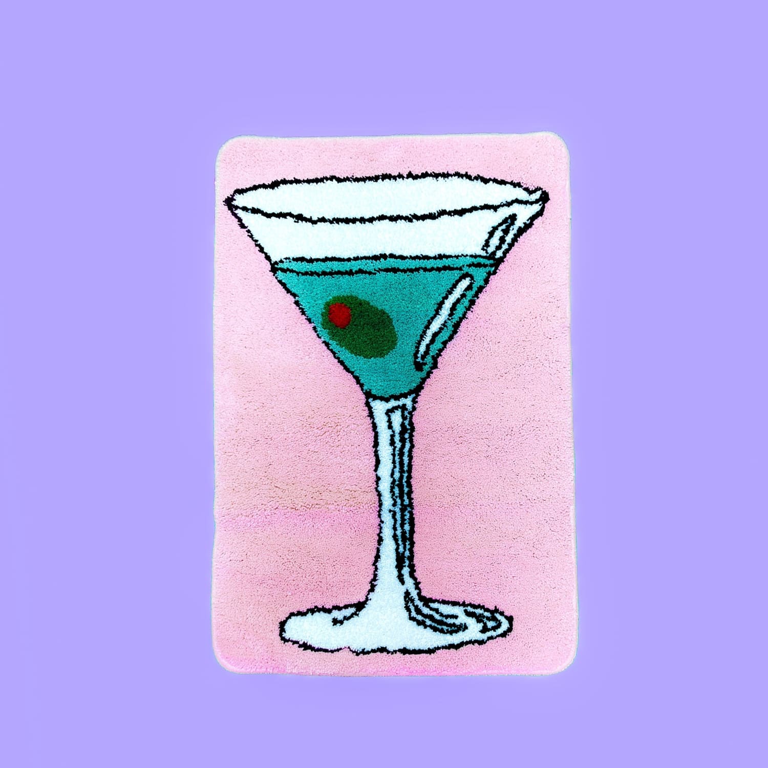 Martini Indoor Rug Fake Food - Home Decor - Martini