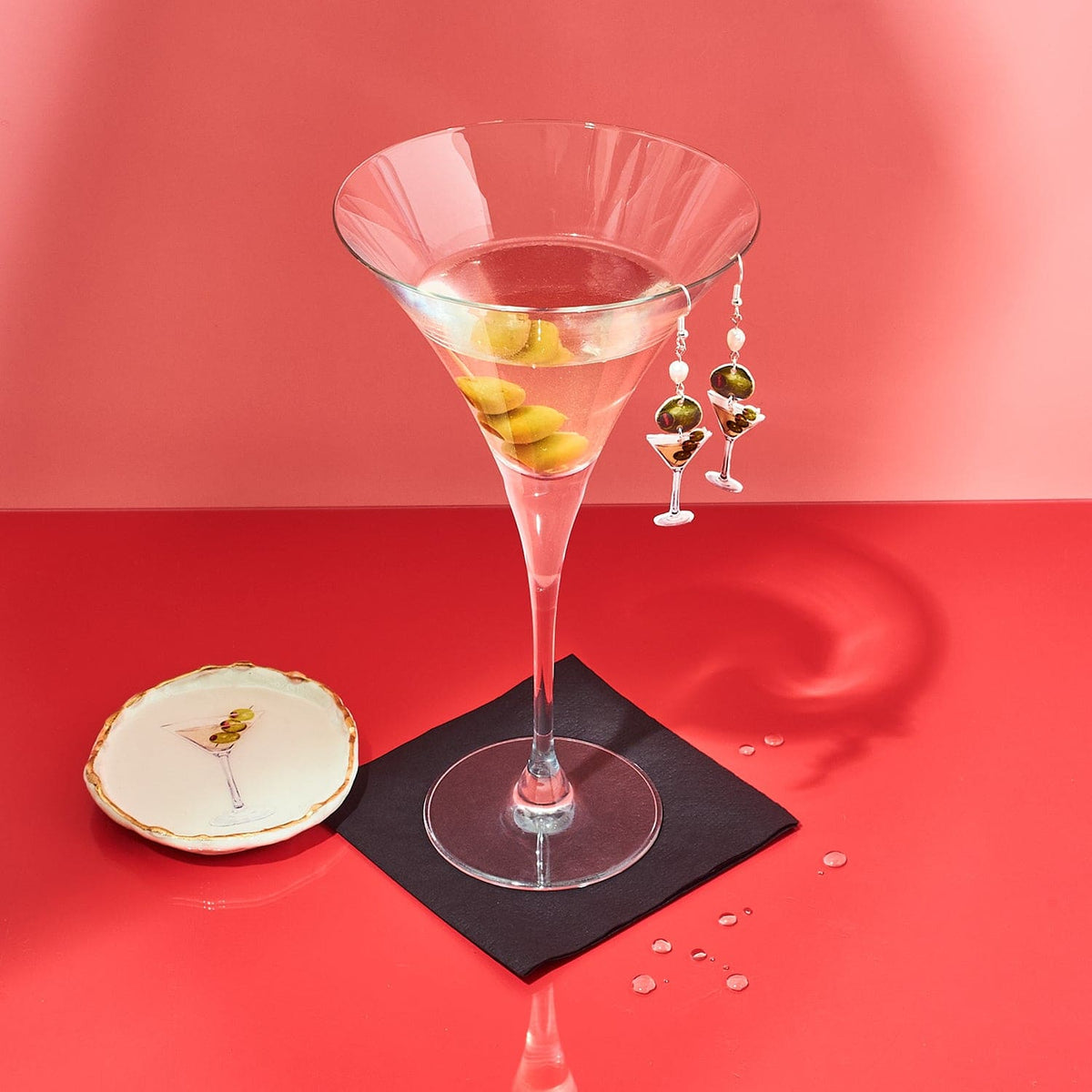 Martini Girl Earrings Accessories - Collab - Cute Earrings -