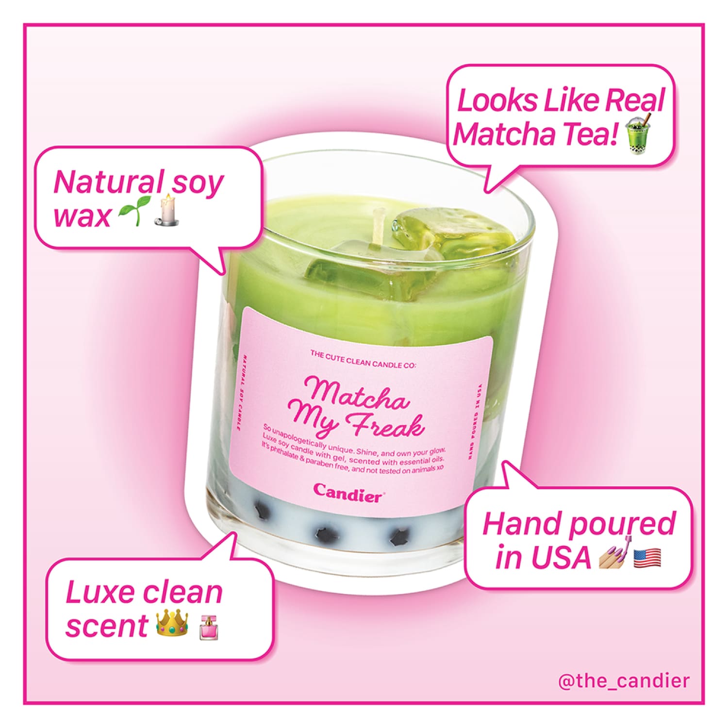 Matcha my Freak Candle Candle - Women Owned - Xpsd0325b