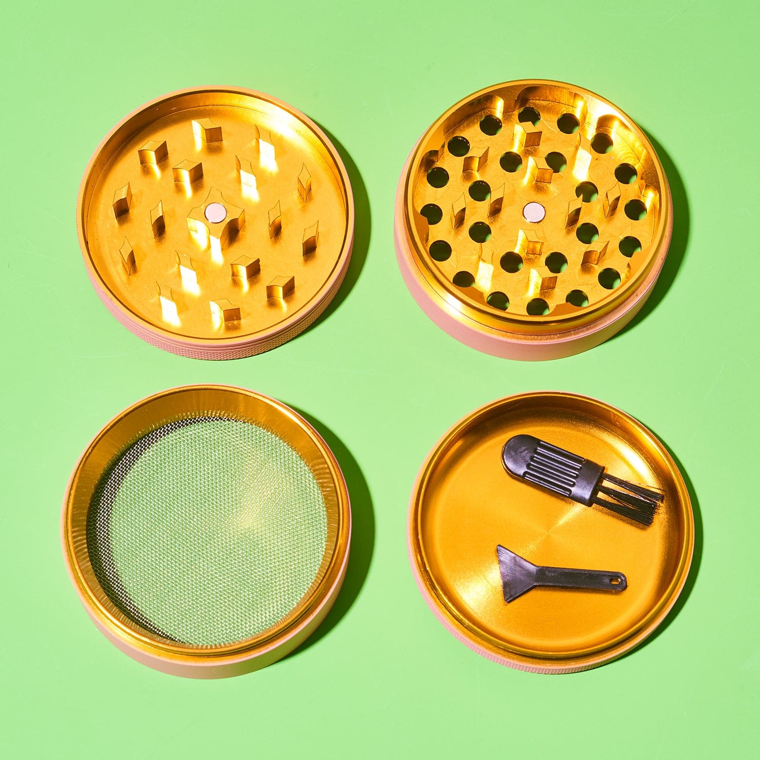 Matte Finished Grinder Black Grinder - Cute - Smoke