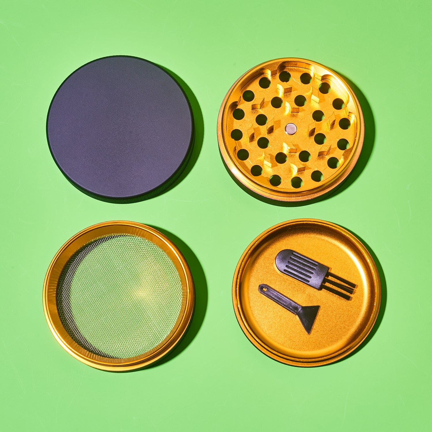 Matte Finished Grinder Black Grinder - Cute - Smoke
