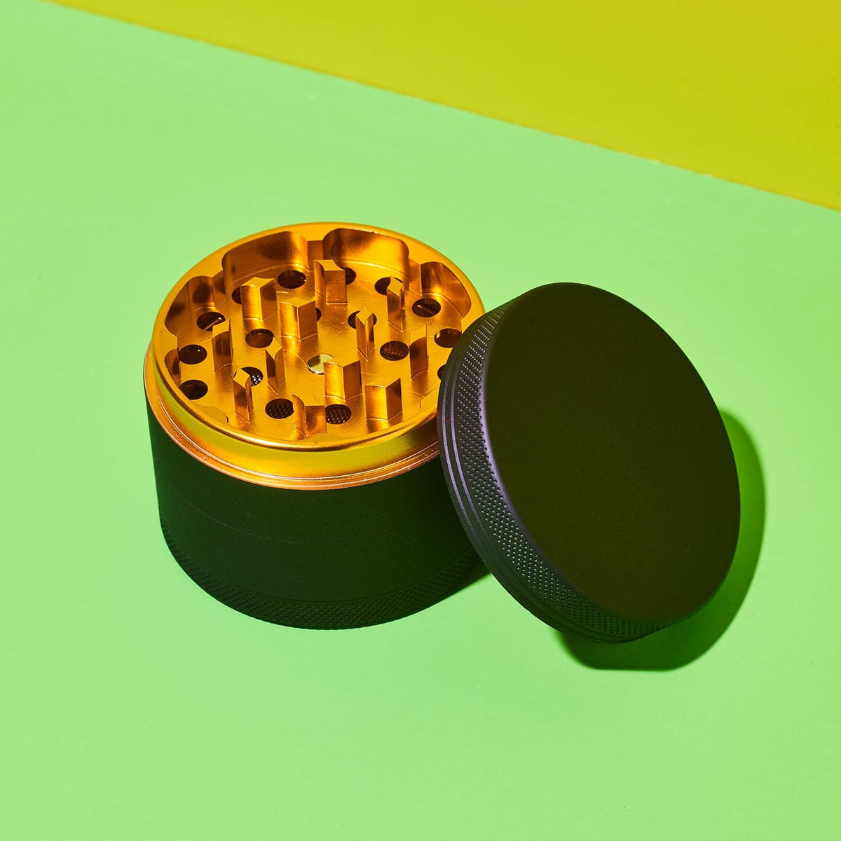 Matte Finished Grinder Black Grinder - Cute - Smoke