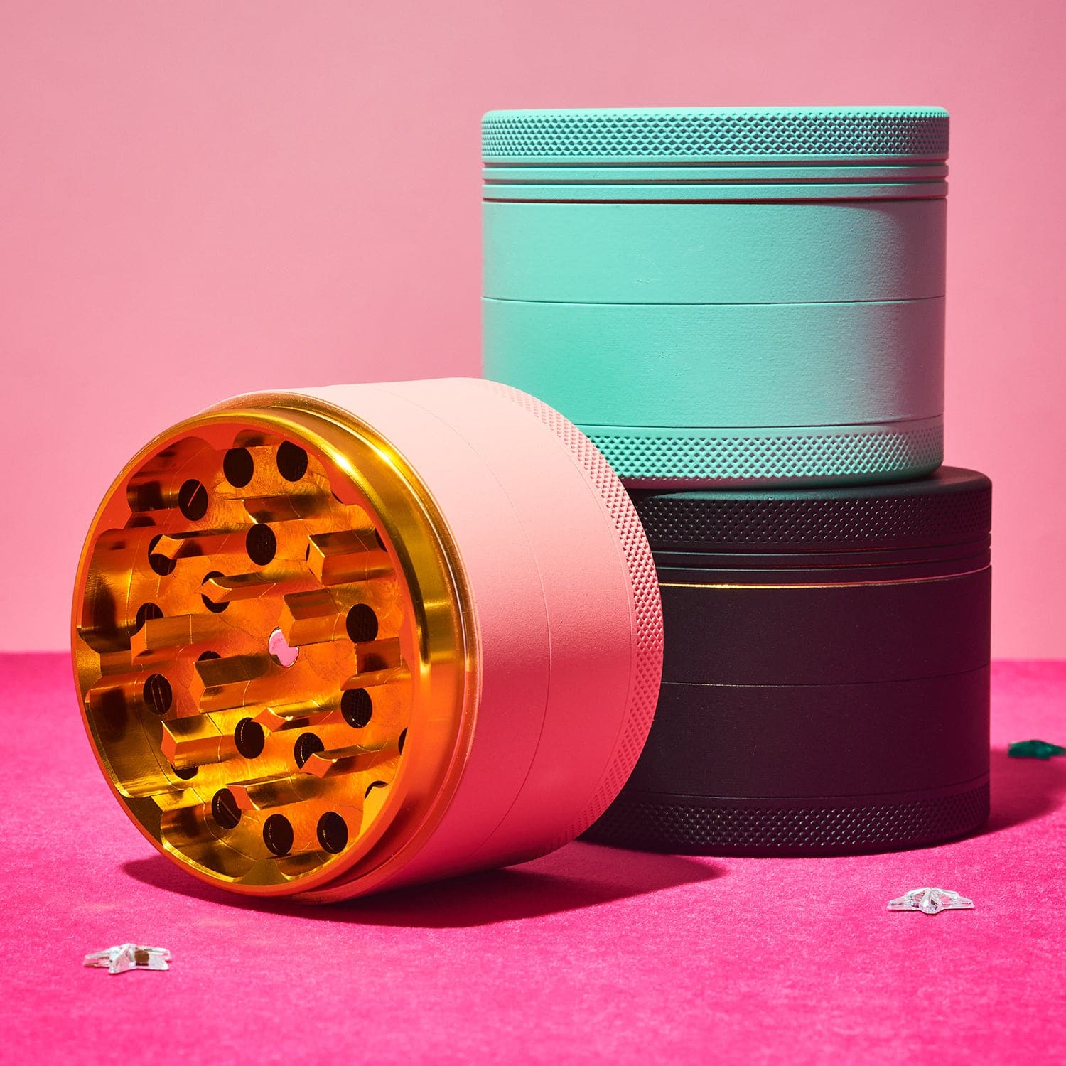 Matte Finished Grinder Black Grinder - Cute - Smoke - New