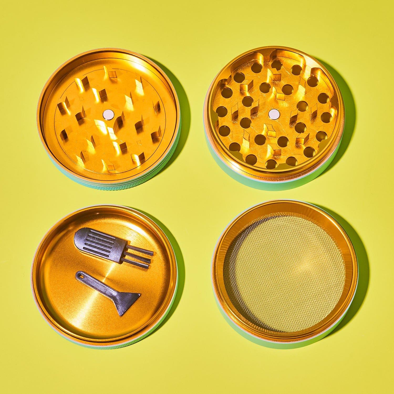 Matte Finished Grinder Black Grinder - Cute - Smoke