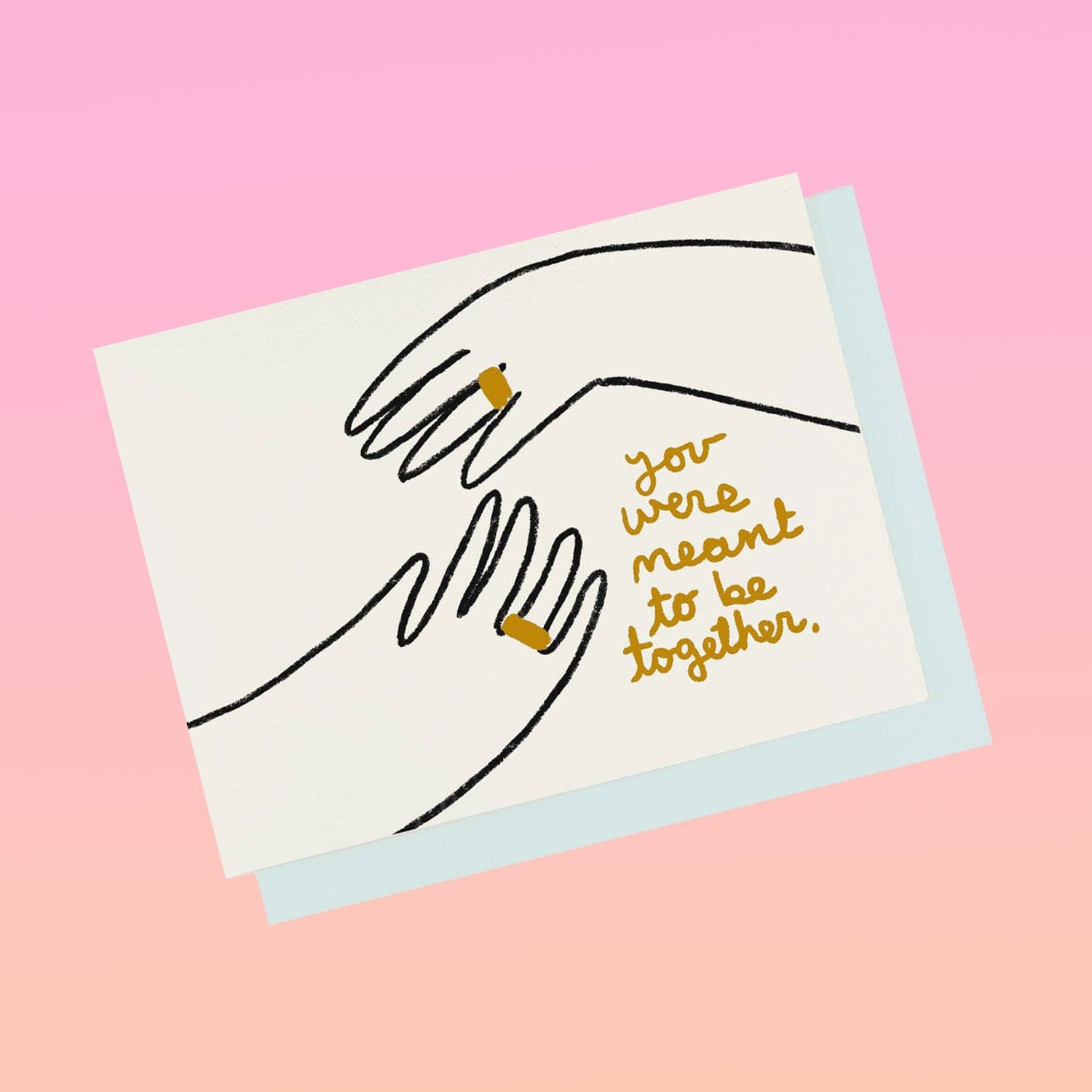 Meant To Be Wedding Card Anniversary Gifts - Blank Card -