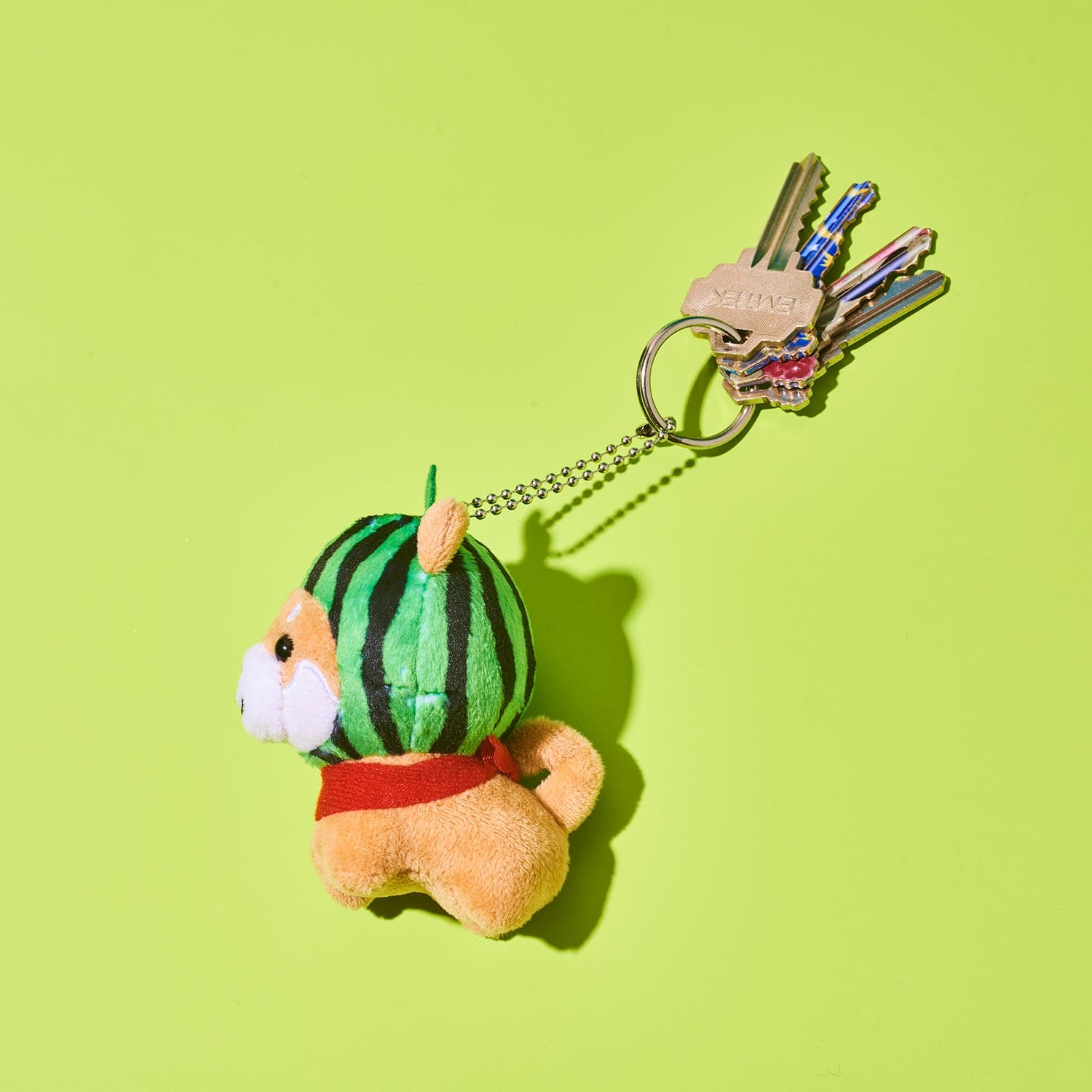 Memeshiba Plush Bag Charm Watermelon Bag Charm - Dog
