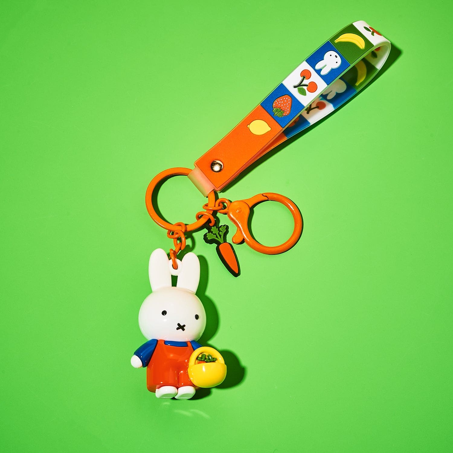 Miffy Carrot Fruit Series Keychain Accessory