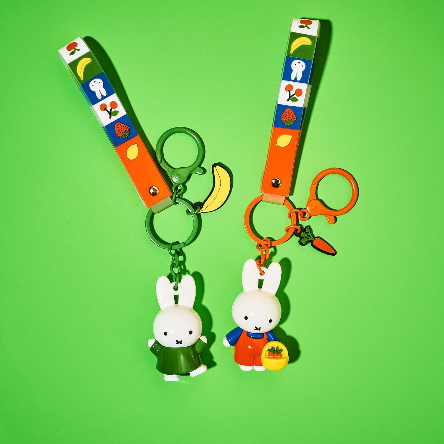 Miffy Carrot Fruit Series Keychain Accessory