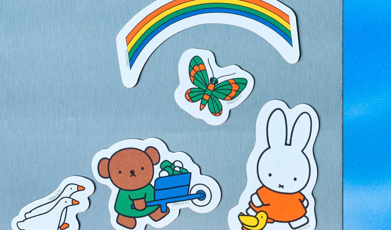 Miffy Magnet Set | 25 Magnets + Sticker Book | Friends Nyc