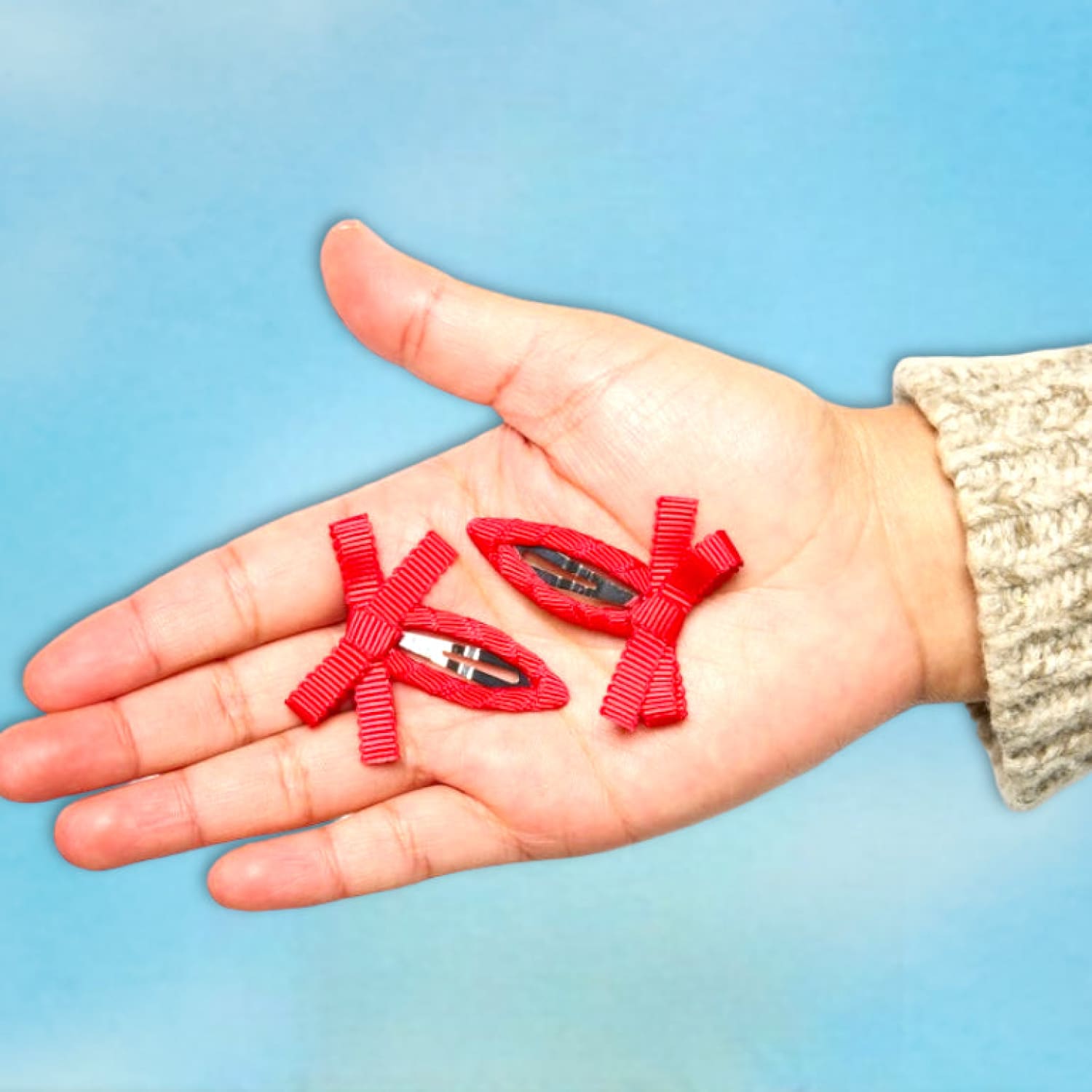 Mini Bow Snap Hair Clips