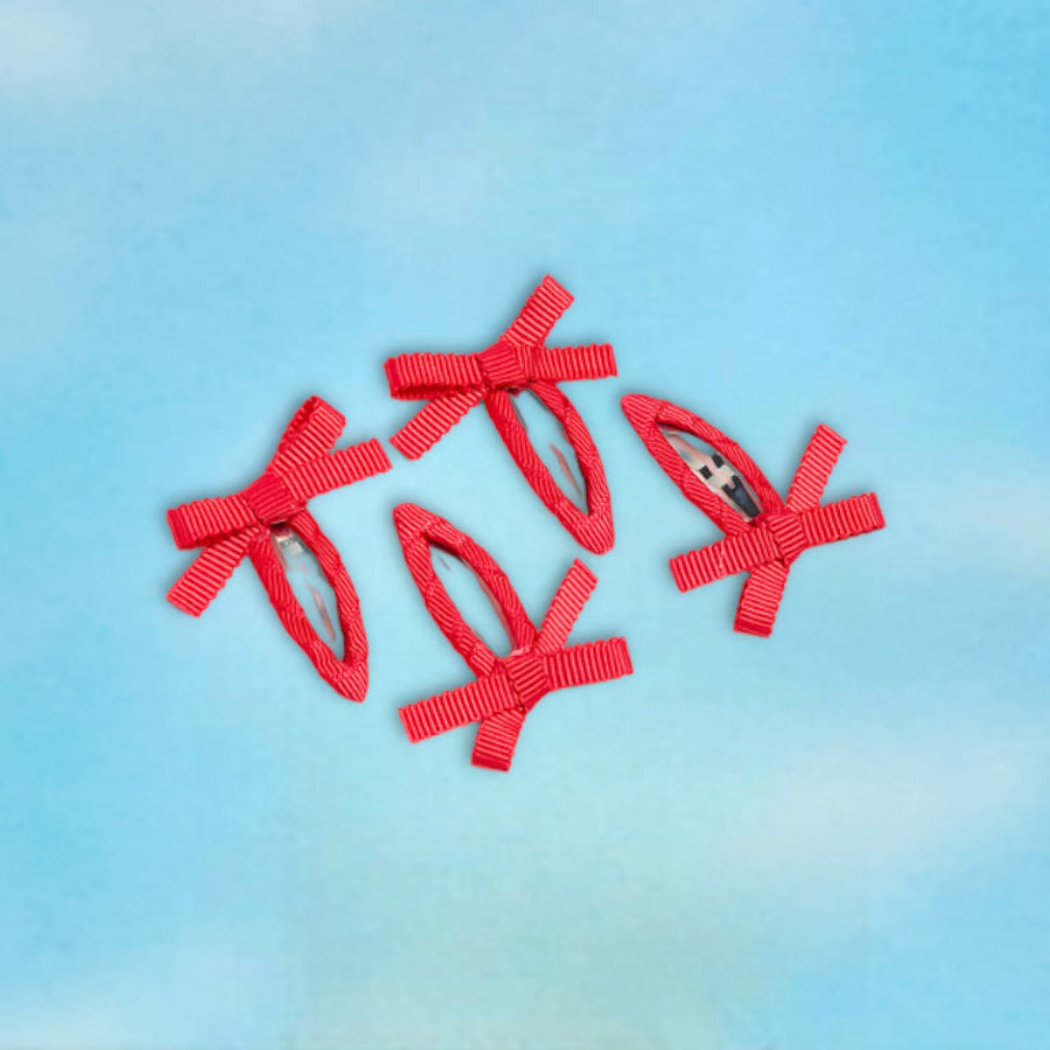 Mini Bow Snap Hair Clips