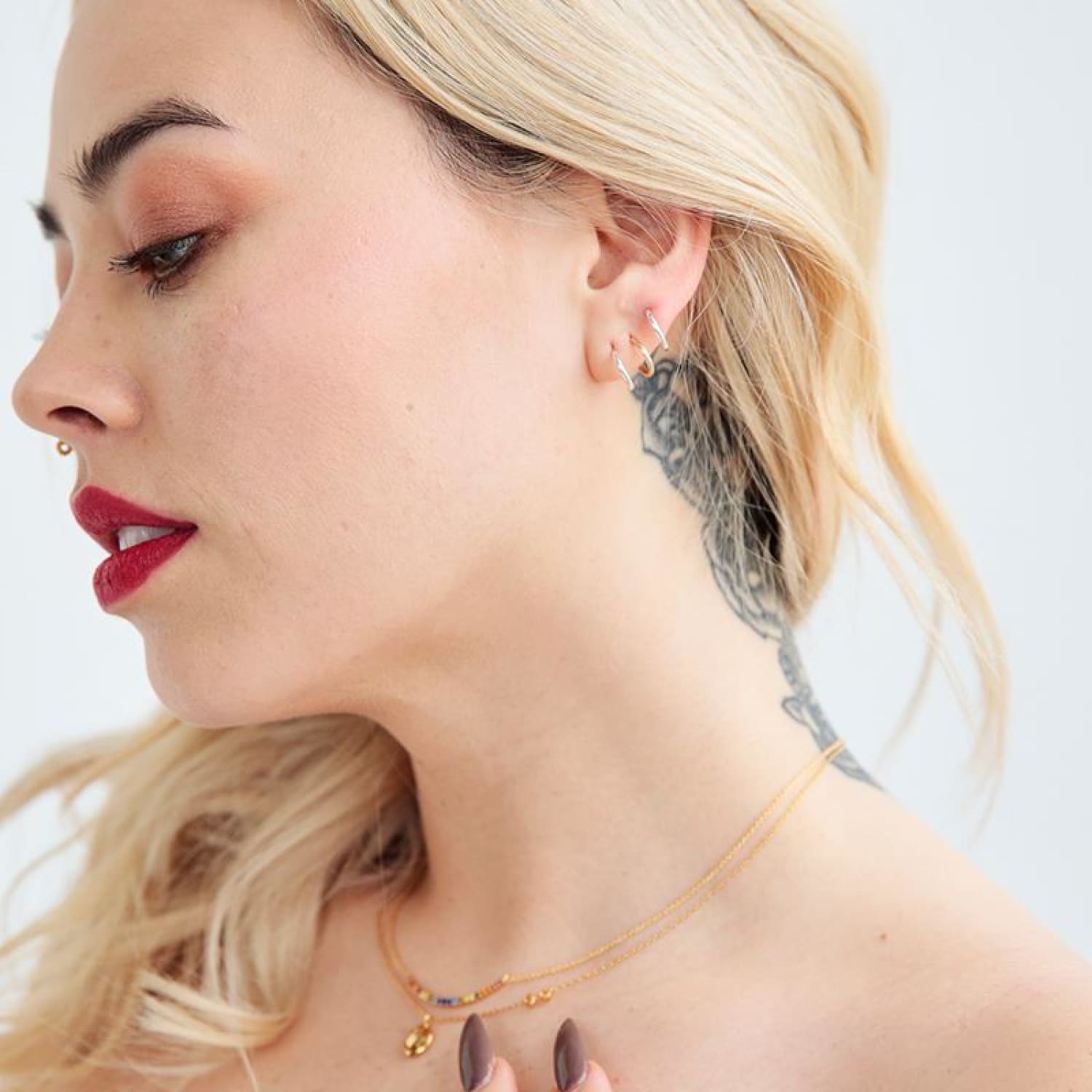 Mini Hoop - Single Curate your Ear, Gold, Gold Plated Hoops,