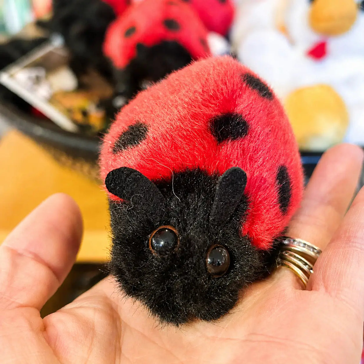Mini Ladybug Plush 3’’ Toy 3.6’’ Hansa | Friends Nyc