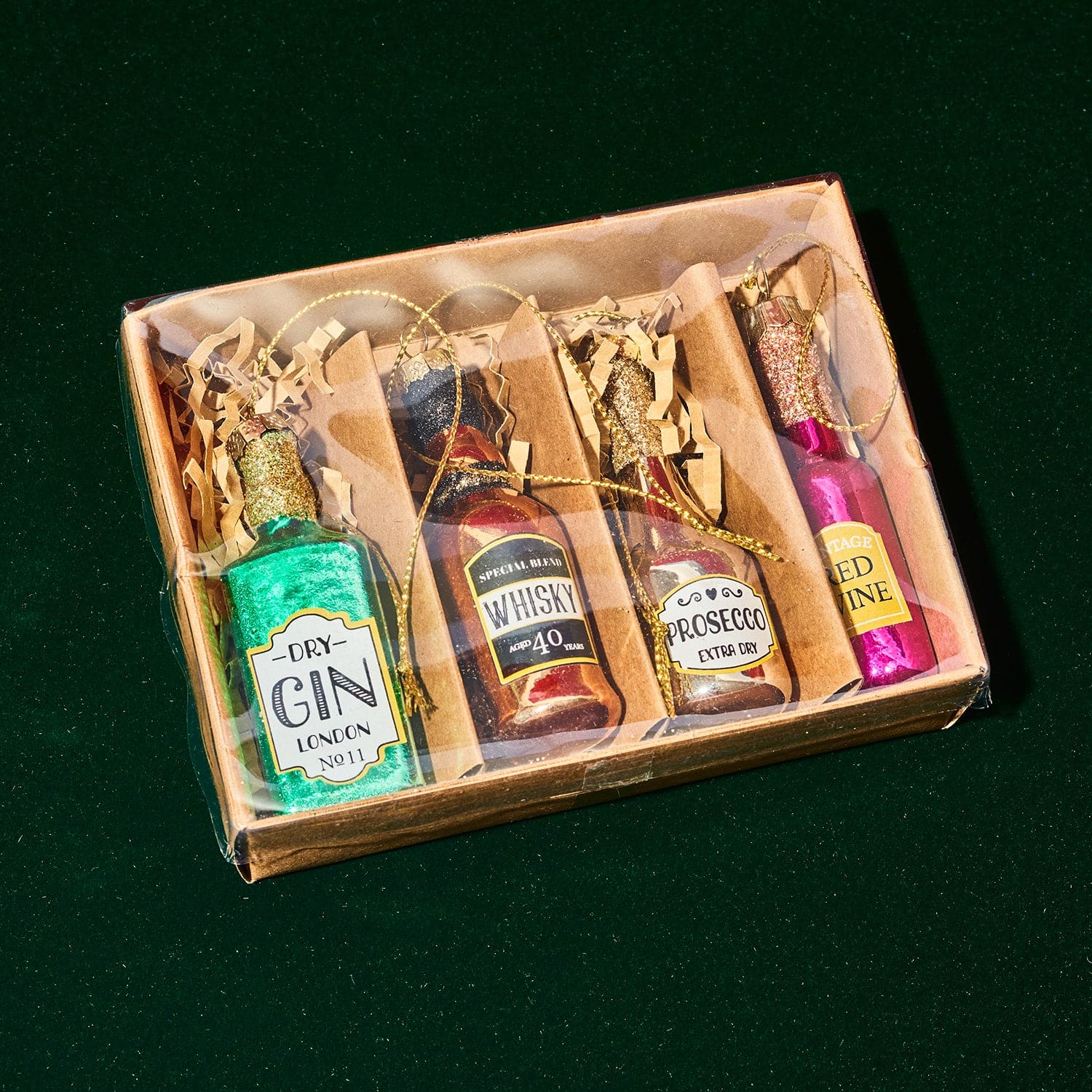 Liquor Bottle Ornament Set Onsite25 - Xdiscountable