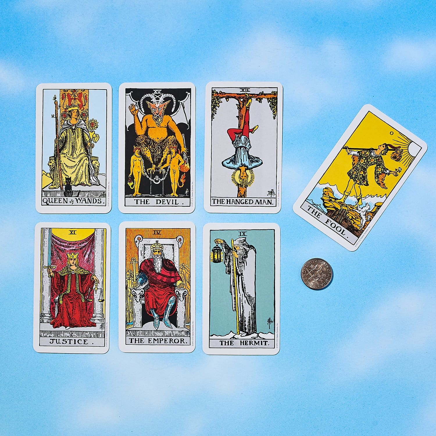 Mini Rider-waite Tarot Cards - Deck - Friends Her/them -