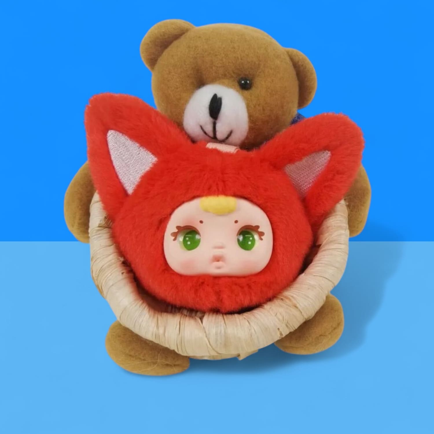 Mm Lovely Animal Plush Keychain Blind Box Accessory - Bag