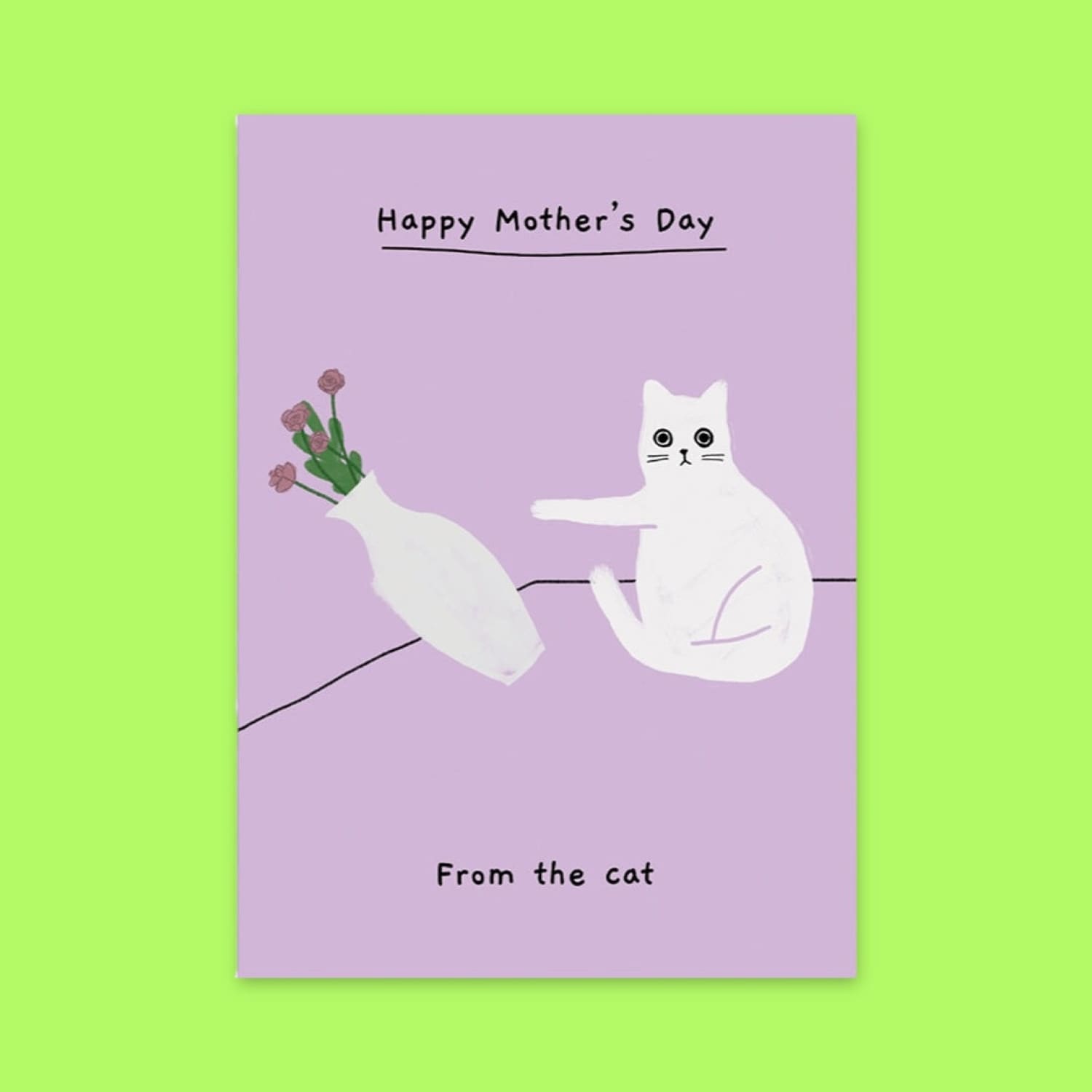 Happy Mother’s Day from the Cat Greeting Card A6 - Blank