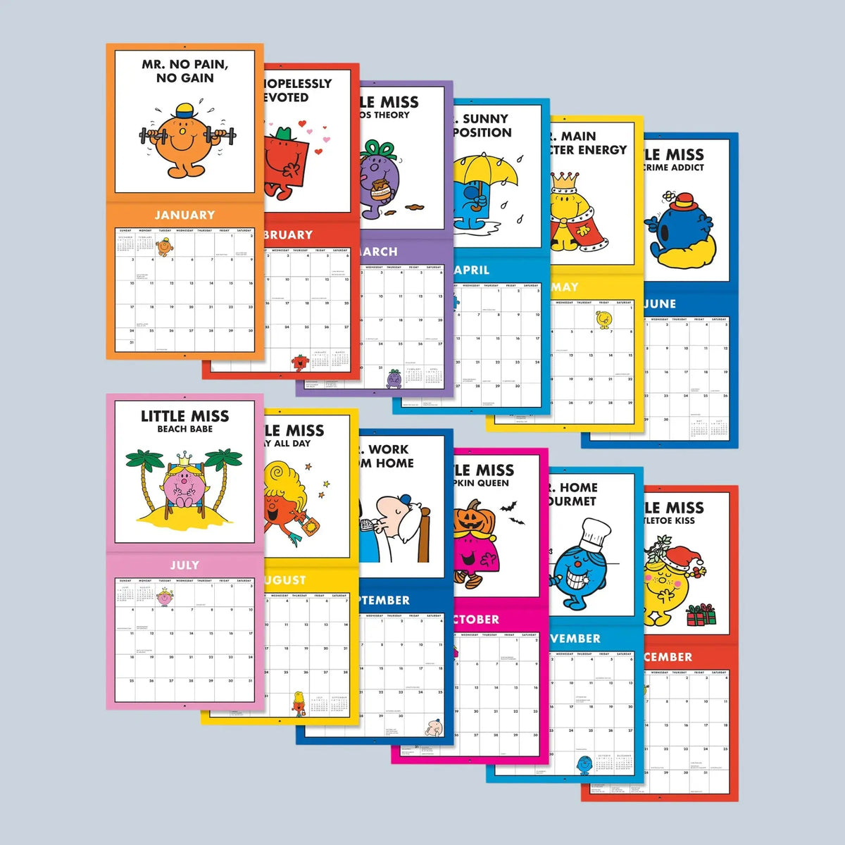 Mr. Men Little Miss Wall Calendar 2027 7x7 | Friends Nyc