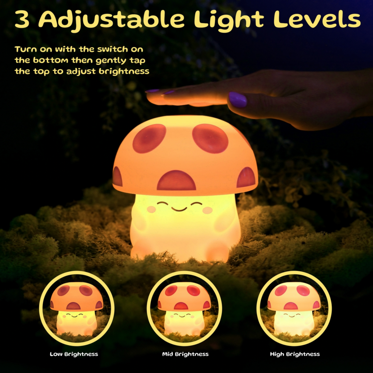 Mushi Ambient Mushroom Night Light | Friends Nyc Brooklyn Ny