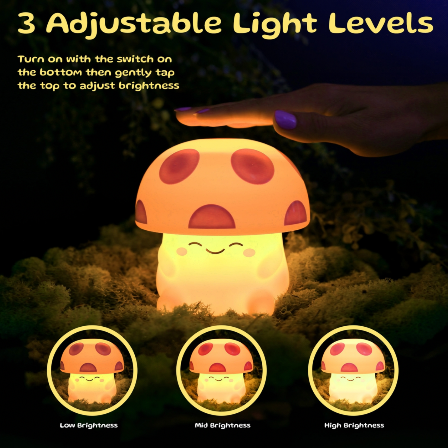 Mushi Ambient Mushroom Night Light | Friends Nyc Brooklyn Ny