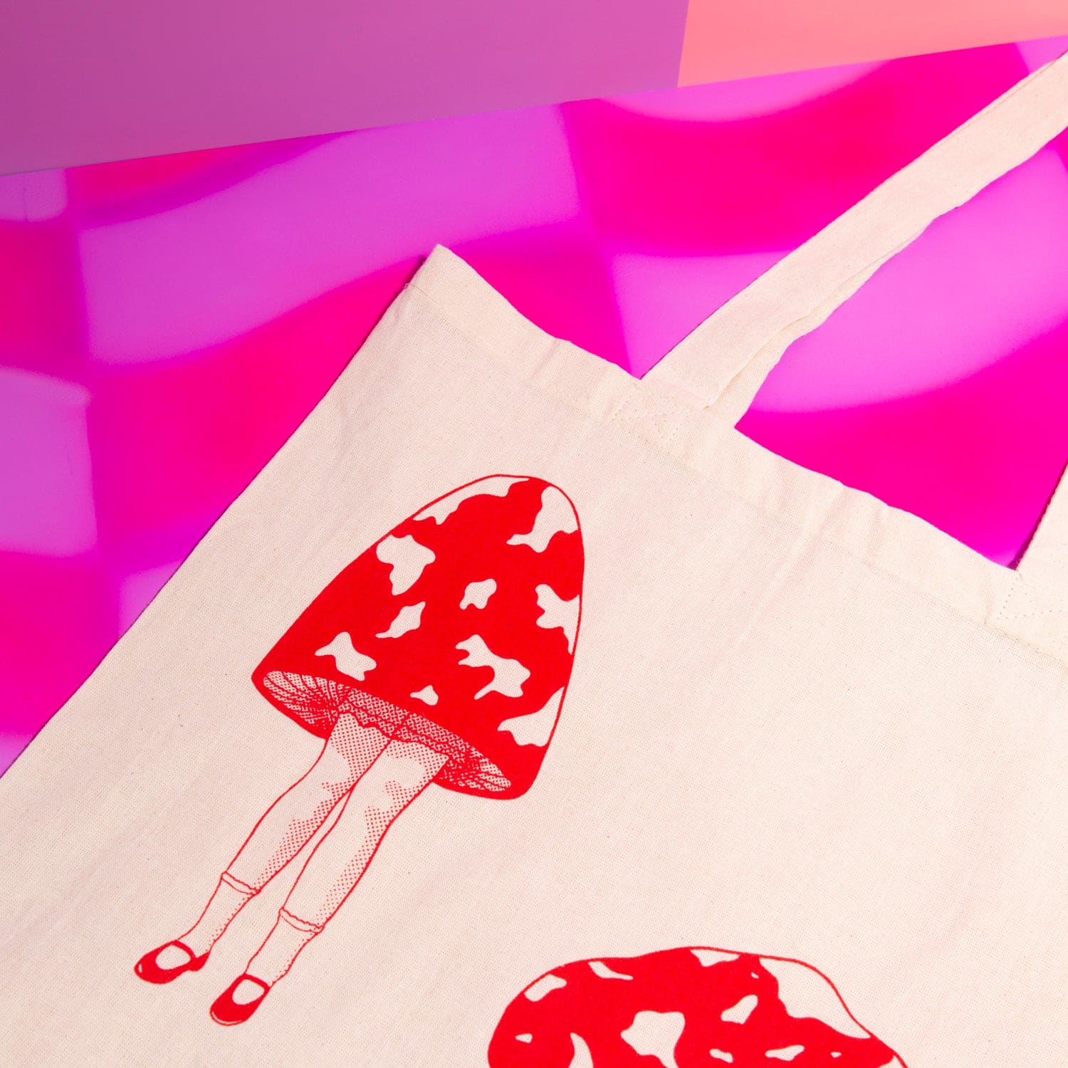 Screen Printed Tote Bag Shroompower
