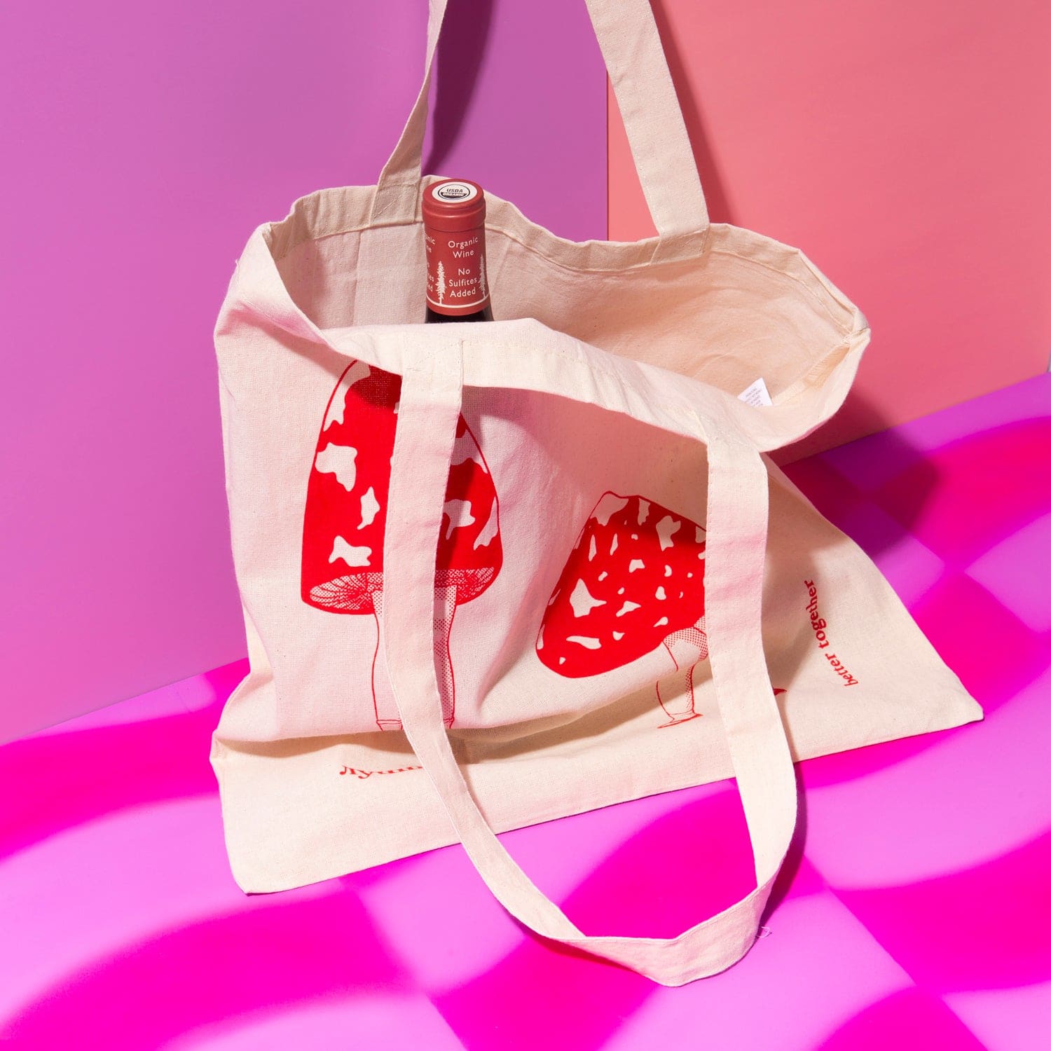 Screen Printed Tote Bag Shroompower