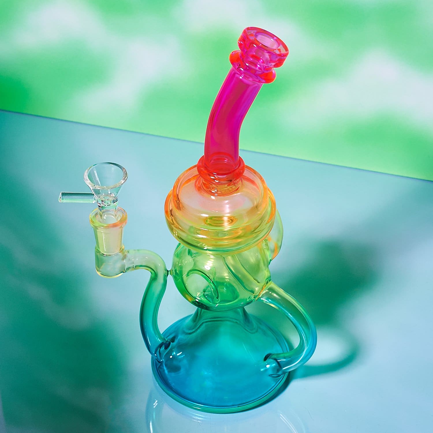 Neon Rainbow Beaker Beaker - Breakfast of Champions -