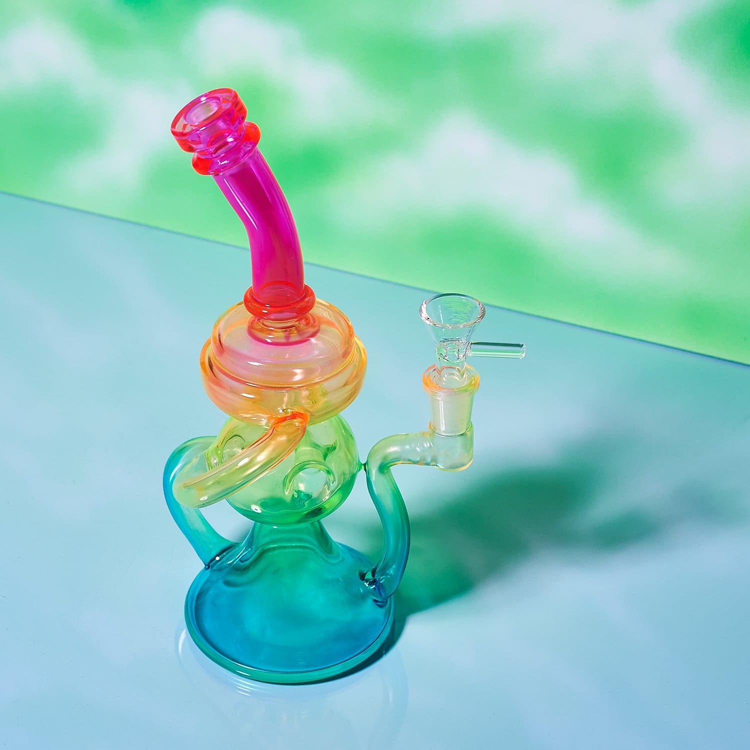 Neon Rainbow Beaker Beaker - Breakfast of Champions -