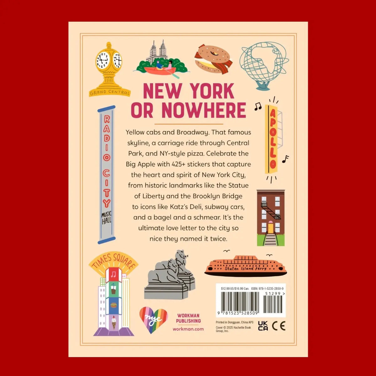 New York City Sticker Book | Friends Nyc Brooklyn Ny
