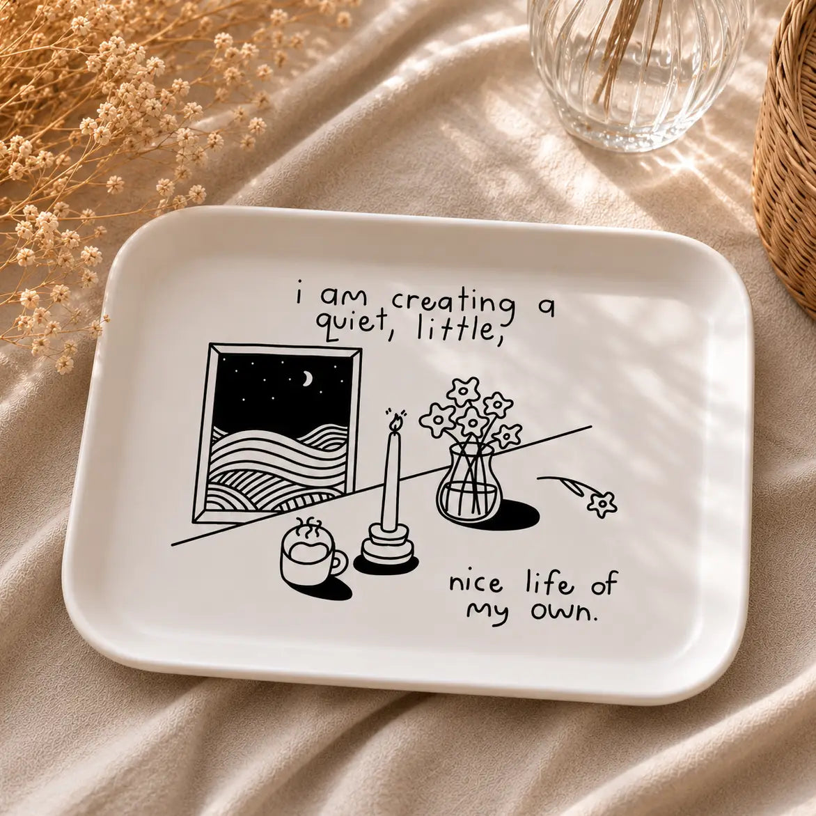 Nice Life of my Own Tray | Bamboo Trinket | Friends Nyc