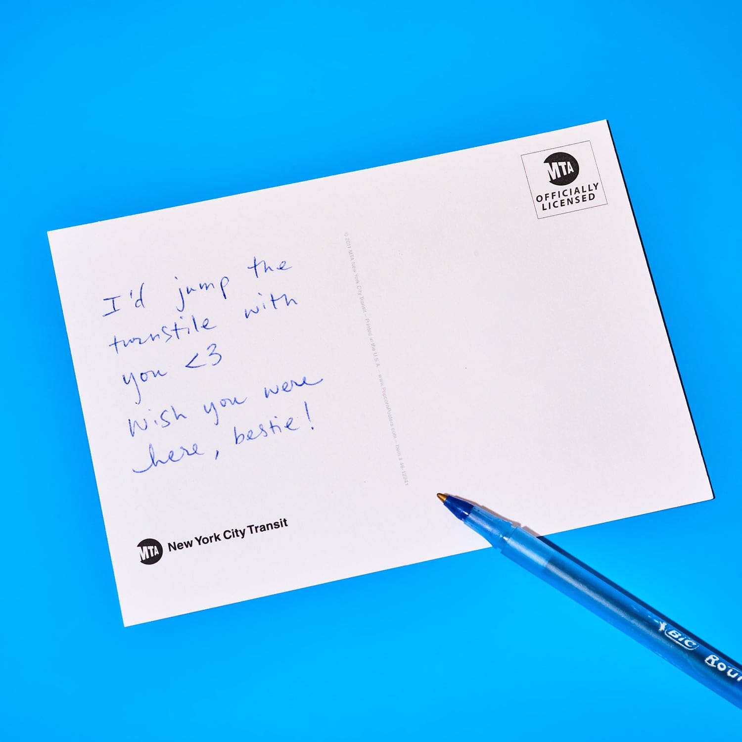 Nyc Mta Metrocard Postcard Greeting Card - Mta - Nyc