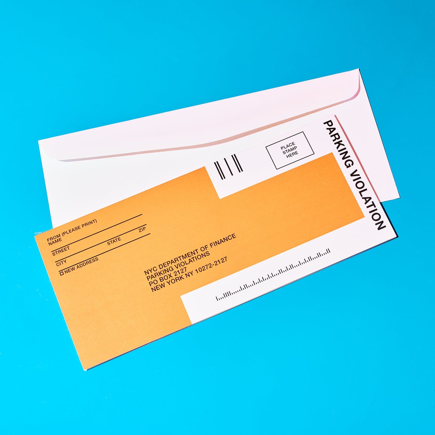 Nyc Parking Ticket Greeting Card Card - Greeting - Cards