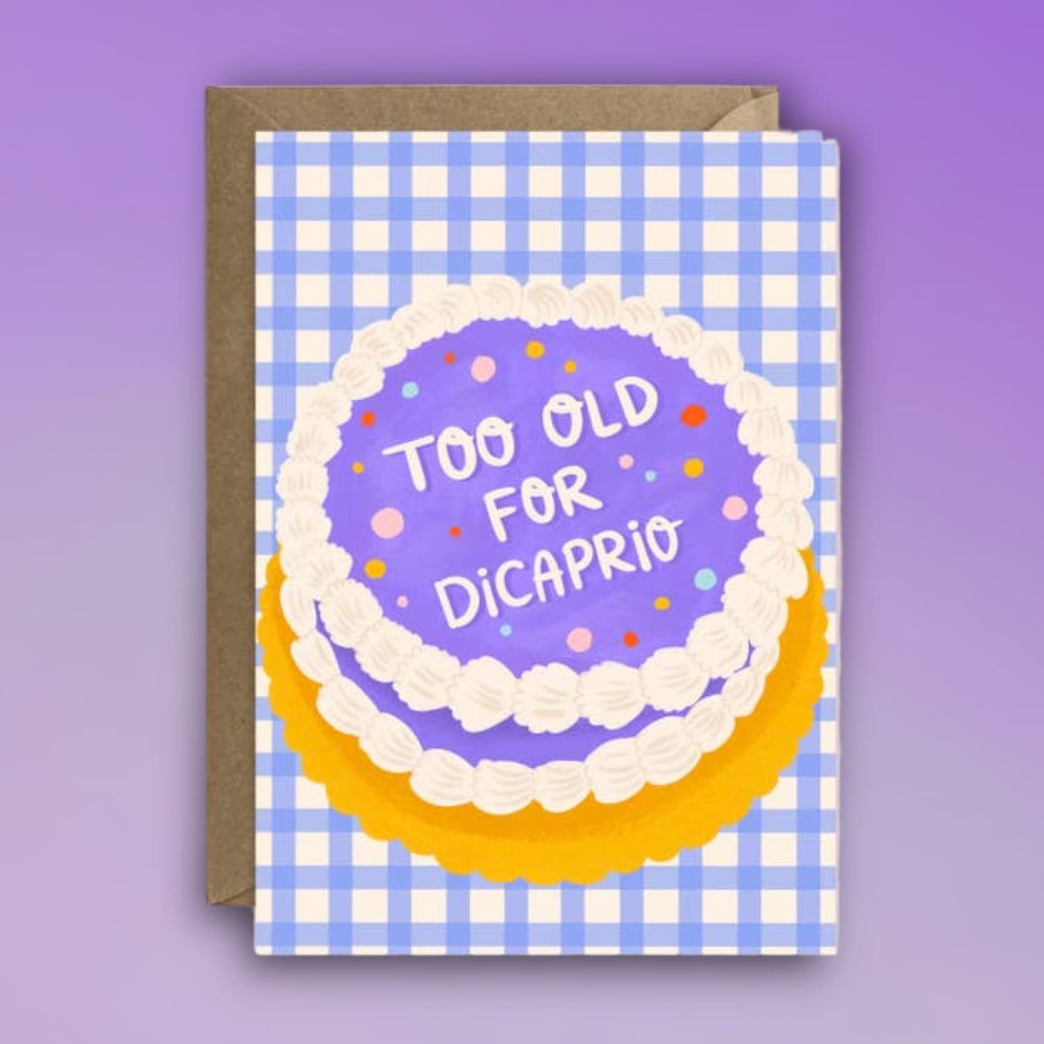 Too Old For Dicaprio Birthday Card 25th - Gifts Greeting