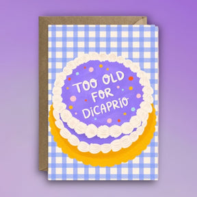 Too Old For Dicaprio Birthday Card 25th - Gifts Greeting